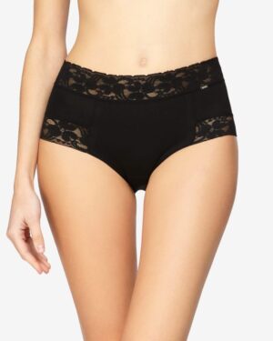 Braga midi algodón encaje ancho en cintura y camales