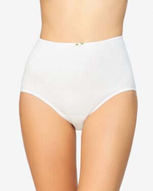 Braguita Clasica alta de algodón con costuras laterales