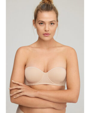 Sujetador Relleno Con Aros. Escote Palabra De Honor Con Tirantes Extraíbles de Promise