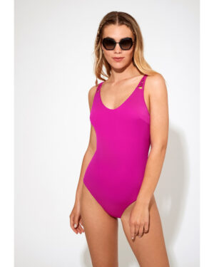 Bañador Fucsia Sin Aros Con Relleno de Promise