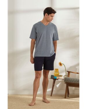 pijama corto azul  de belty