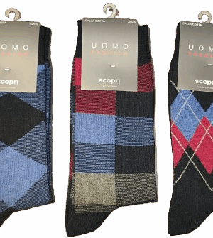 Calcetín rombos o cuadros de Scopri