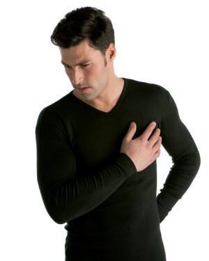 Camiseta manga larga cuello pico termal hombre Map